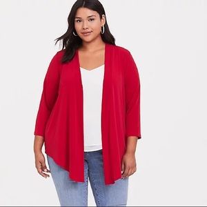 Torrid Red Cardigan